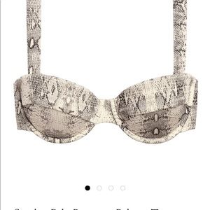 Montce Snake Rib Bustier Bikini Top